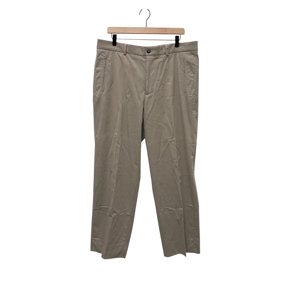 Giorgio Armani Borgo 21 Mens Pleated Trousers Khaki C… - Gem